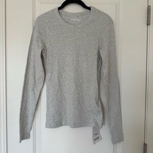 NWT Djerf Avenue Daily Long Sleeve Ribbed Top